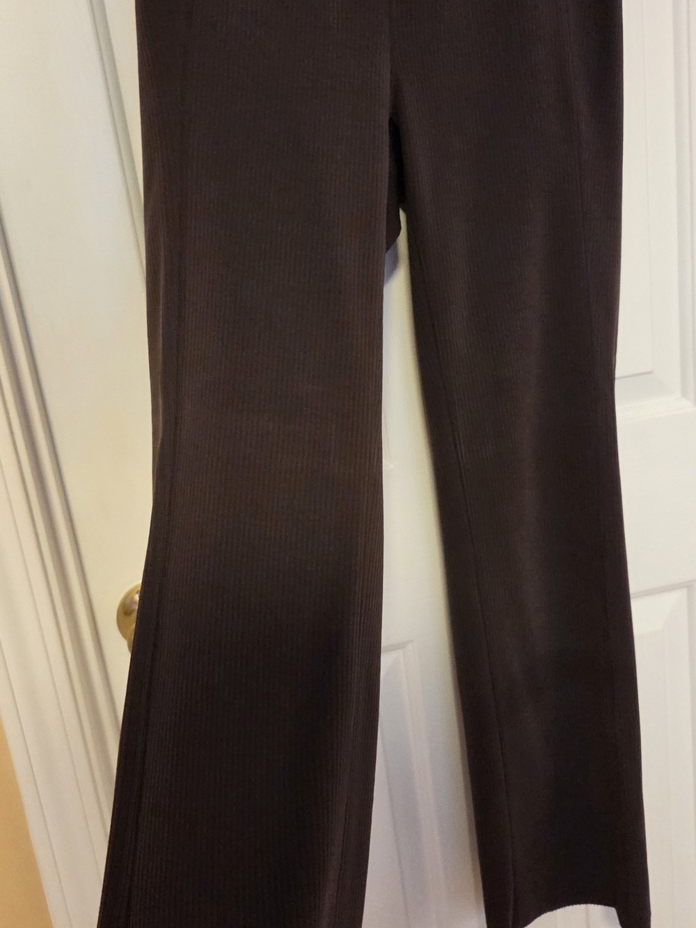 lululemon Chocolate Brown Ribbed Boot-Cut Pants Size 8